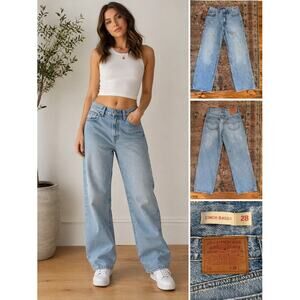 Levi’s Cinch Baggy Jeans W28 L31 Light Wash High Rise Relaxed Fit Denim 90s